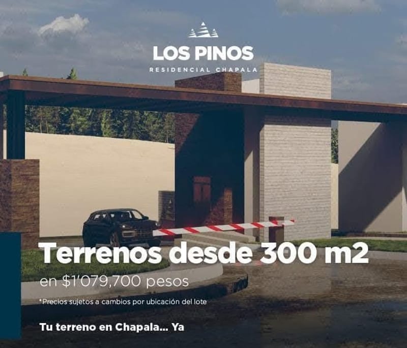 Venta de Terreno  panorámico en Chapala